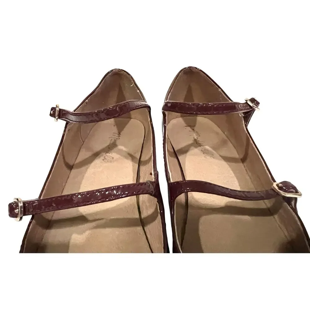 Vintage 60s Womens FSP shoes Musebeck T-Strap Mary Jane Heels Brown Leather Sz 9